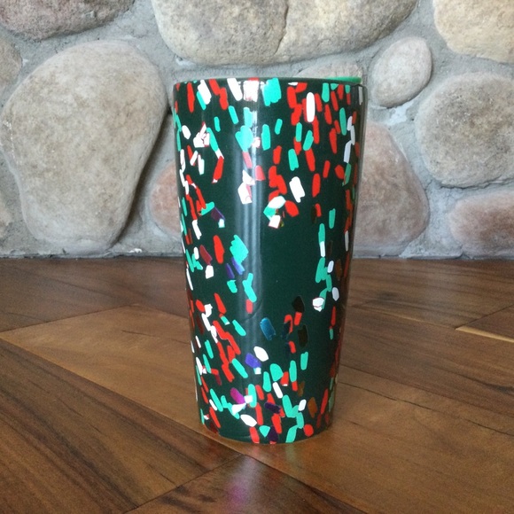 Starbucks 2019 Holiday Confetti Ceramic Travel Mug - Picture 2 of 7